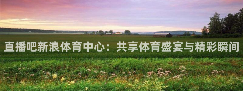 东升国际66856官网登录入口：直播吧新浪体育中心：共享体育盛宴与精彩瞬间