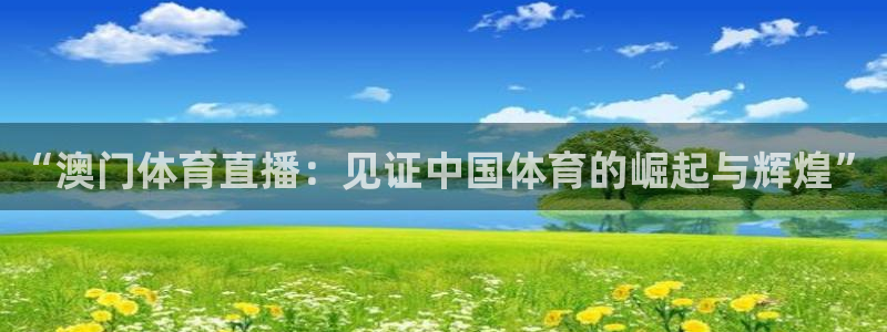 东升国际网页版：“澳门体育直播：见证中国体育的崛起与辉煌”